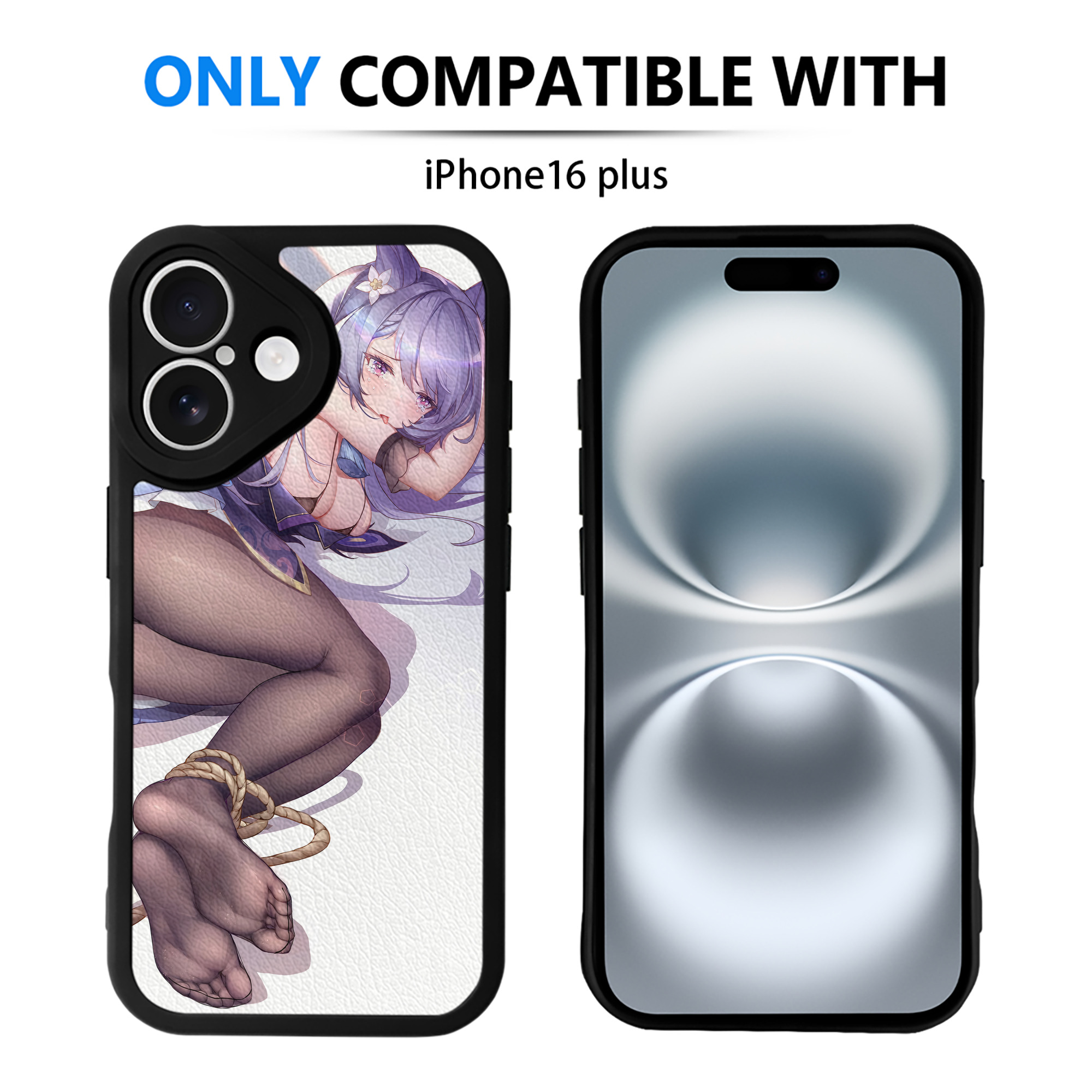 げんし神 genshin 【iPhone 16シリーズ対応】シリコンスマホケース（レザー調） 材質：シリコン